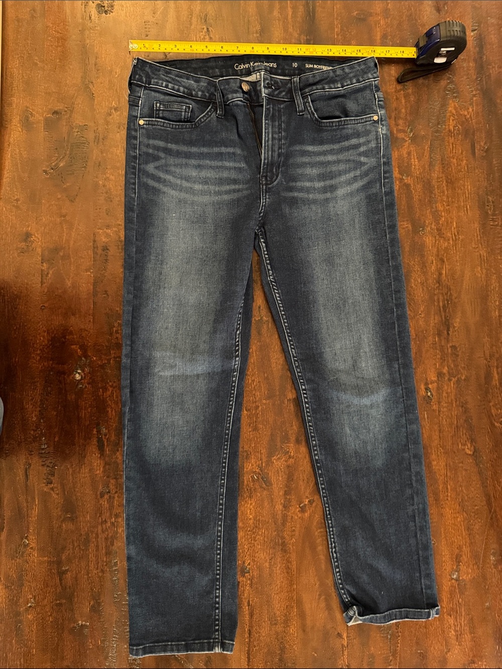 Calvin Klein women's Indigo Slim Jeans, very stretchy, size 10